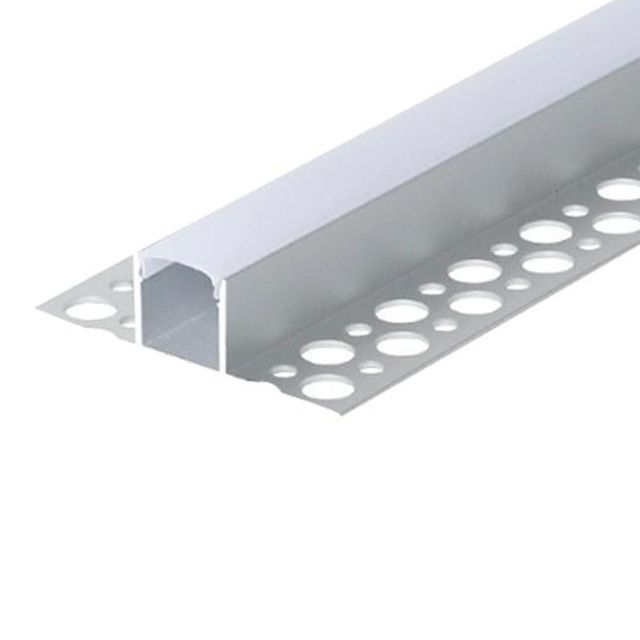 Profil LED MasterLED 2m GK do płytek anodowany z mlecznym kloszem aluminiowy 1 szt.