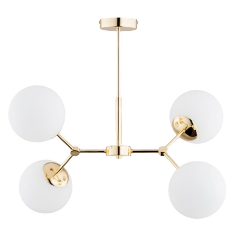 Lampa wisząca Alfa FOTON złoto-biała 4xE14x10W wym:51x38x60cm IP20 -1 szt.