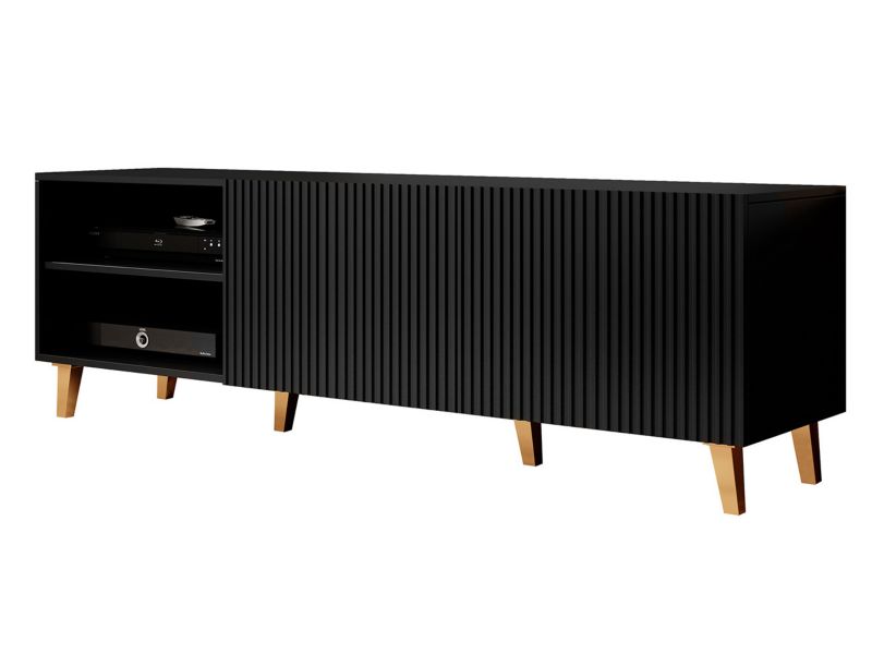 Szafka RTV MIRJAN 24 Pafos 150 czarny 1 szt.