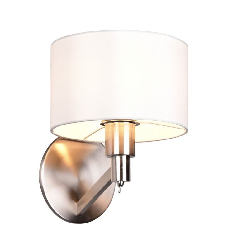 Kinkiet ścienny Trio Cassio srebrno-biały 1 x E27 x IP20 wym: 27,9 x 23 x 23 cm - 1 szt.