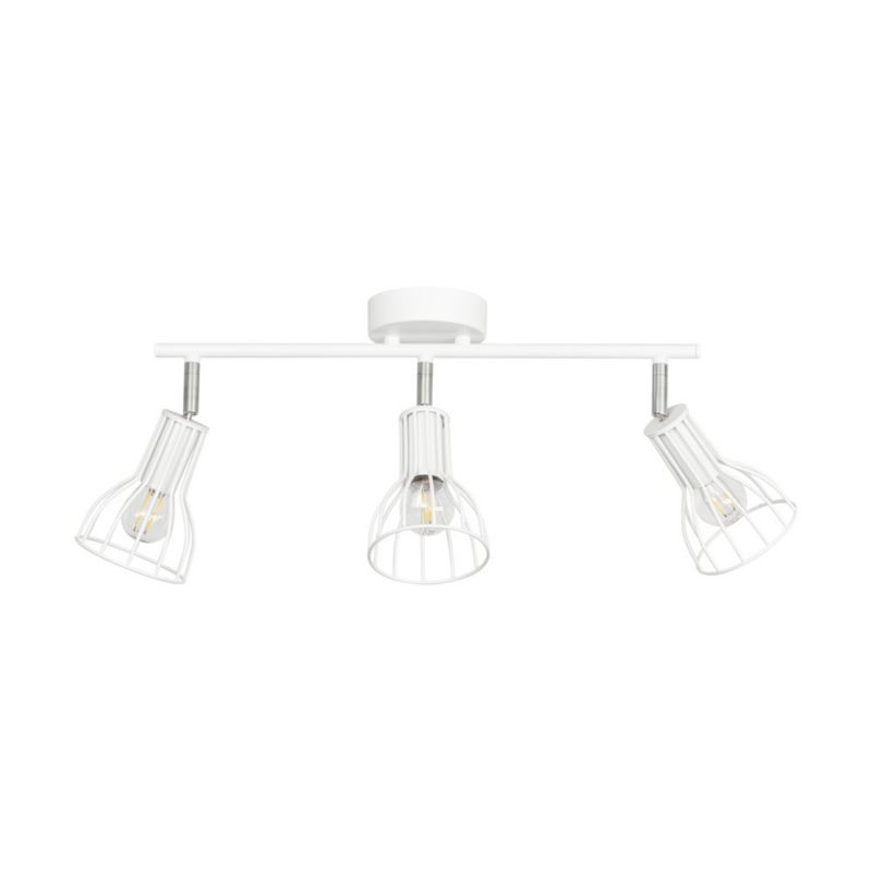 Lampa Sufitowa SPOT Light 3xE14 Max.40W Elegancka Biel w Minimalistycznym Designie, Polski Producent, 1 szt.