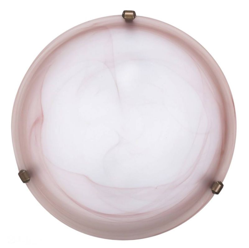 Plafon sufitowy lampa Rabalux Alabastro szkło tytoniowe alabastrowe szkło 2 x E27 x 60W IP20 wym: 40 x 40 cm - 1 szt.