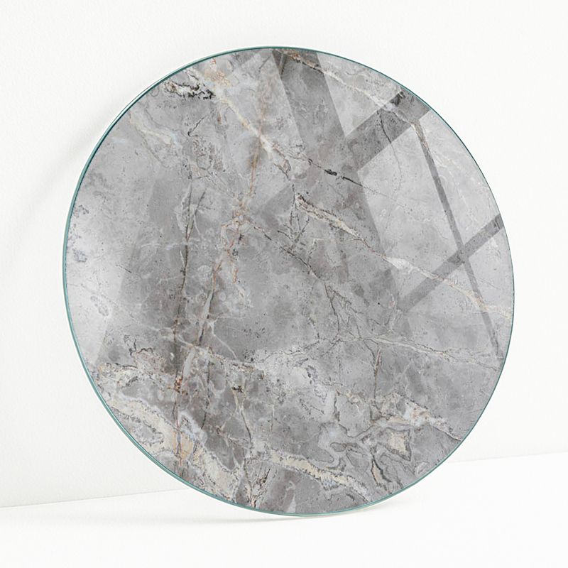 Blat Szklany z Nadrukiem Wallfluent FI 70 cm Marmurowy motyw w naturze 1 szt.