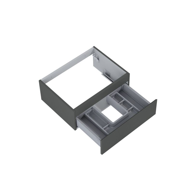 Szafka podumywalkowa Oltens Vernal 60 cm wisząca grafit mat QuietClose 1 szt.