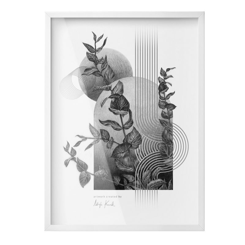 Ekologiczna Ramka Na Plakat ArtPrintCave 50x70 cm Biała ramka Stylowa 1szt.