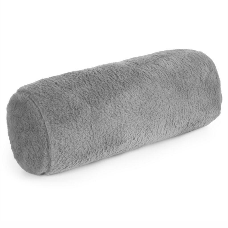 Wałek Futrzany Nina Eurofirany Srebrny 15X45 Cm Poduszka Dekoracyjna 1 Szt.