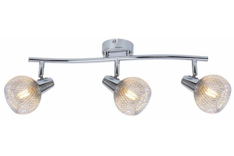 Lampa sufitowa wisząca Reality Loretto chromowana wym: 17 x 40 x 10 cm 3xE14 x 1 szt.