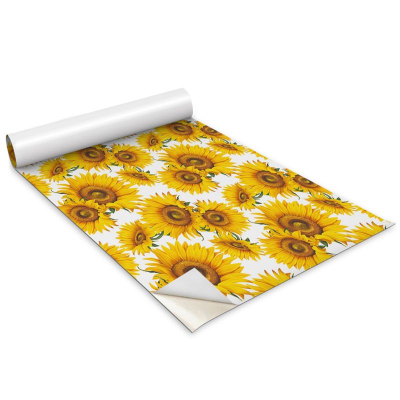 Okleina Meblowa Wallfluent 100x50 cm Słoneczniki Folia Na Meble I Szafki 1 rol.
