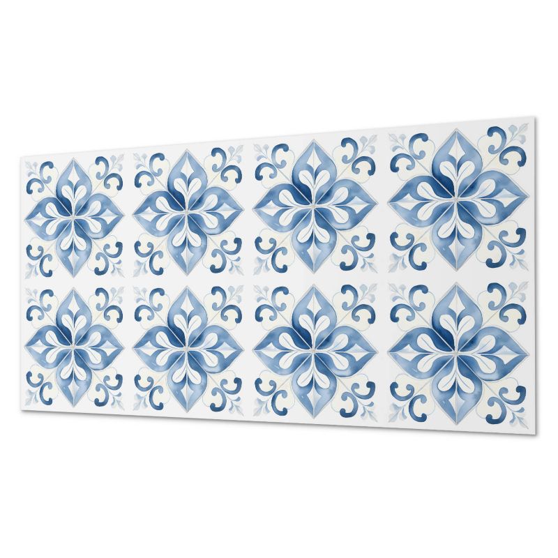 Komplet Kafelków PCV ArtPrintCave 60x30 cm Kwiatowy wzór na płytkach 6 szt.