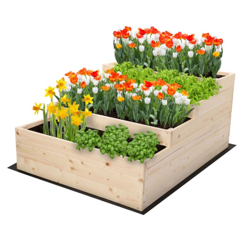 Donica na warzywa MODO24 54x90x120 cm impregnowana drewno szeroki wysoki 1 szt.