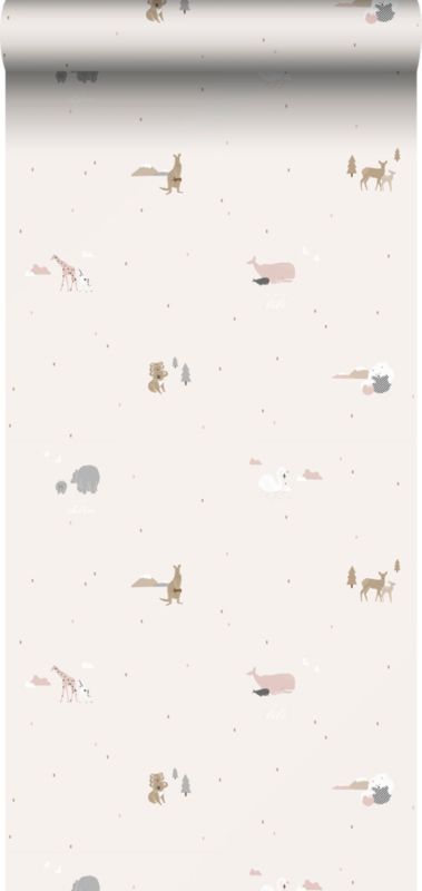 Tapeta Sanders & Sanders Zwierząt beżowym 53 cm x 10 m - 1 rol.