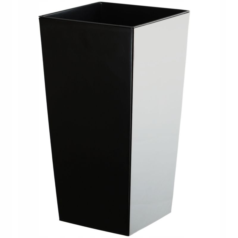 Doniczka KADAX Donica Z Wkładem Osłonka Kwietnik Wysoka Ogrodowa Czarna 24x24 cm 1 szt.