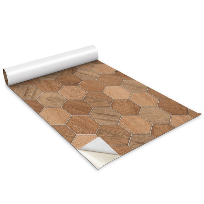 Okleina Meblowa Do Sypialni I Garderoby Wallfluent 100x50 cm Drewniana geometria Okleina Na Biurko I Regał 1 rol.