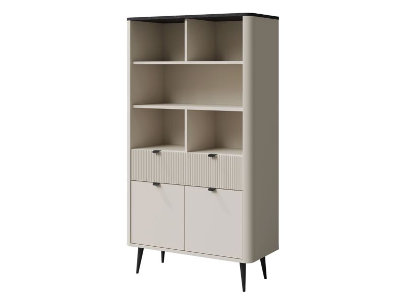 Regał otwarty MIRJAN 24 Marly 5 kaszmir + szary kamień 1 szt.