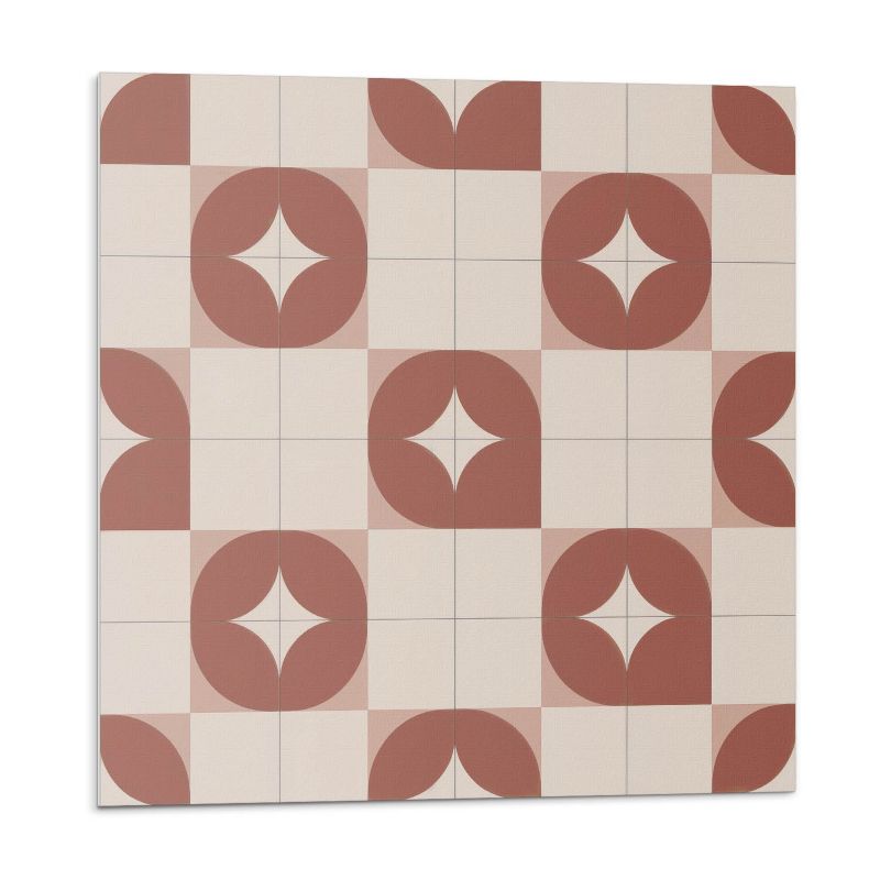 Kafelki samoprzylepne Wallfluent 50x50 cm Wzór geometryczny z okręgami 4 szt.