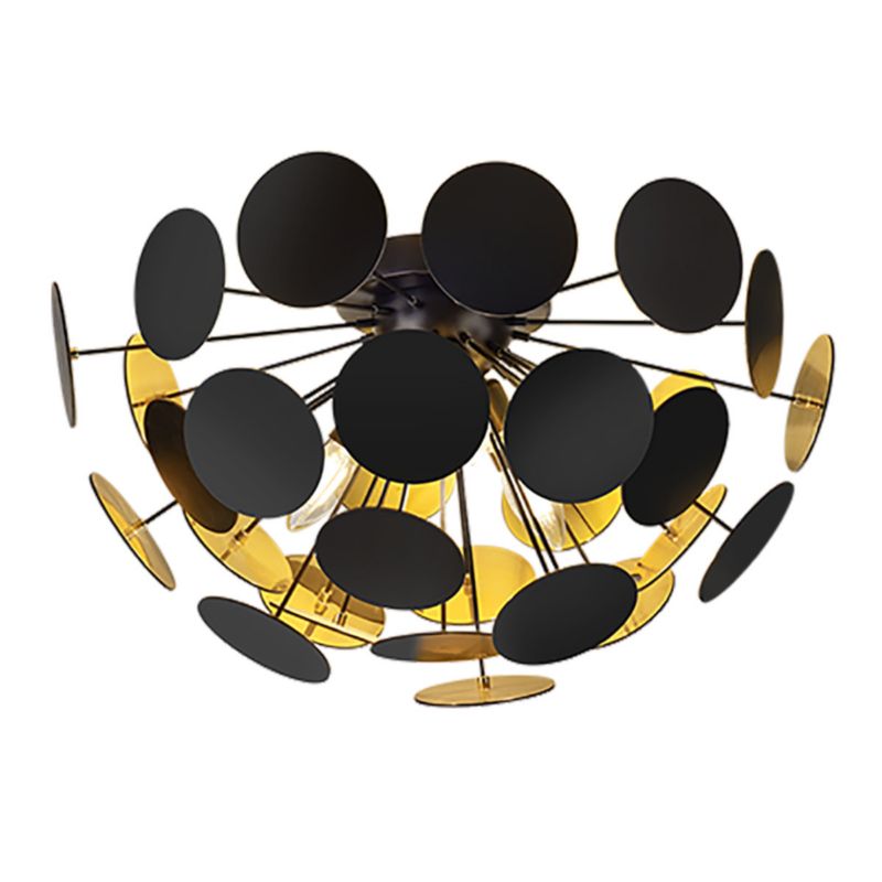 Lampa sufitowa wisząca Trio Discalgo 0984 czarno-złota nowoczesna 3xE14 x 1 szt.