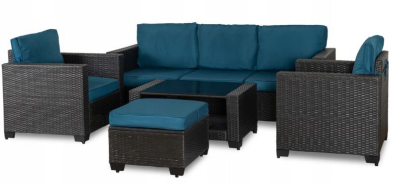 Meble Ogrodowe OLYMPIA Mebel Elite Kanapa Sofa Fotel Stolik Ława Stolik 1kpl