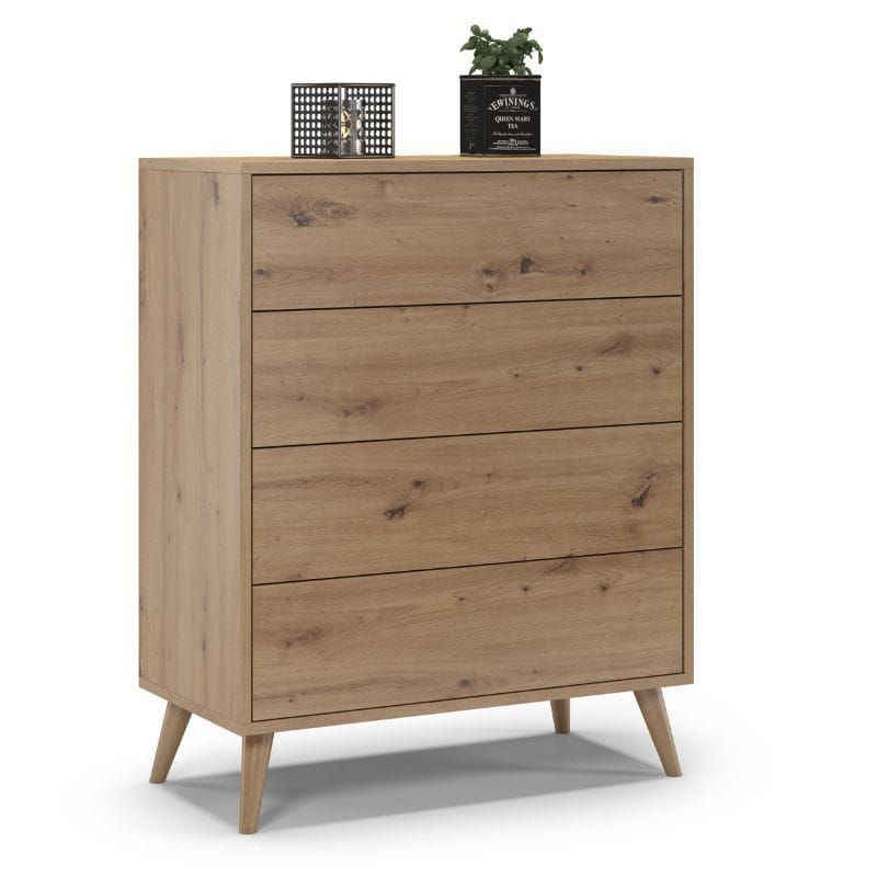 Komoda TYLETEGOTU na nóżkach skandynawska SKAND dąb 1 szt