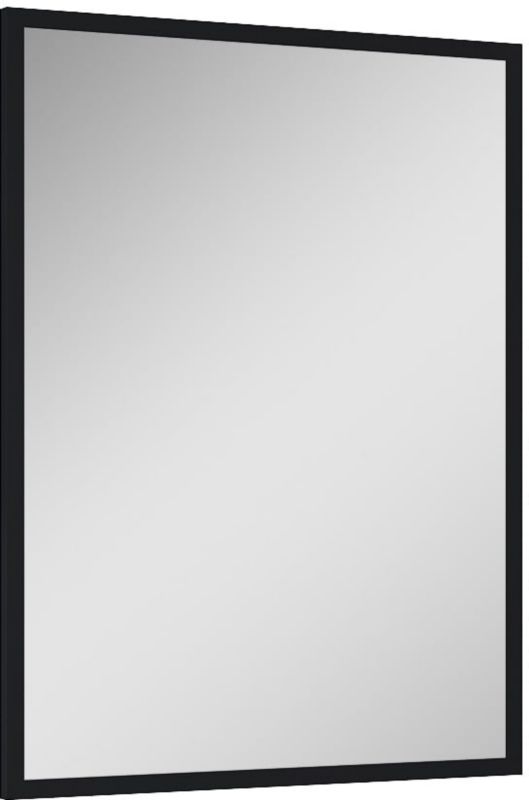Lustro łazienkowe Elita prostokątne 60x80 cm czarne aluminiowa rama 1 szt.