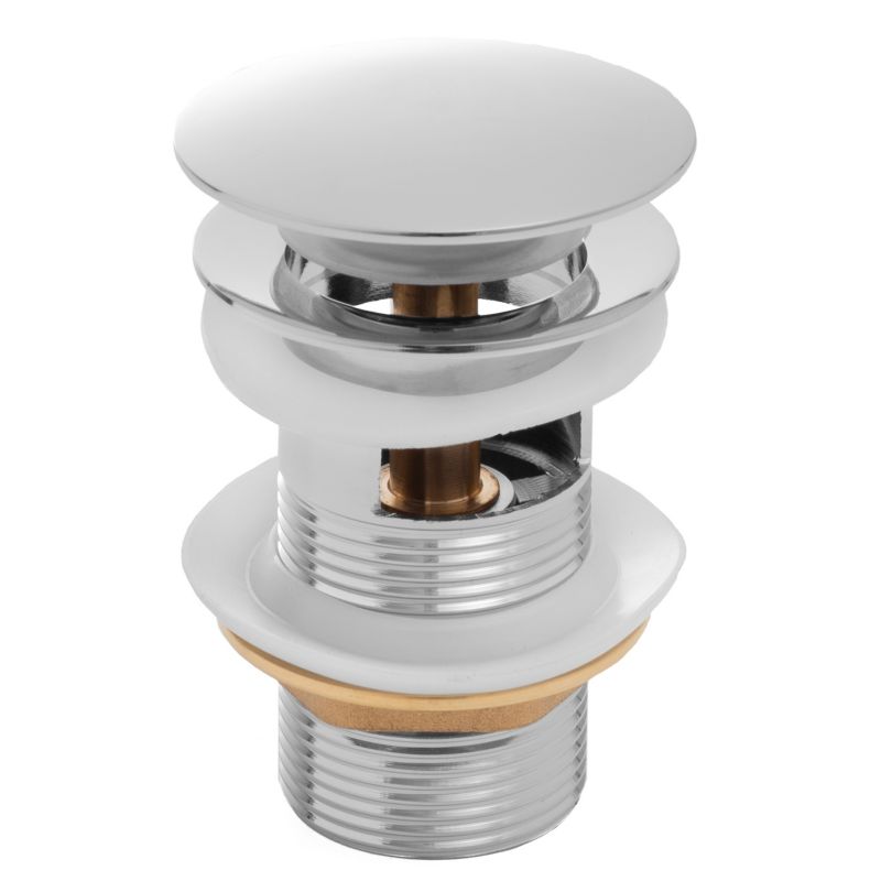 Korek klik-klak Yoka Home do umywalki z przelewem chrom - 1 szt.