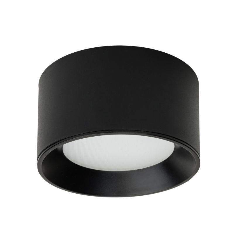 Reflektor sufitowy okrągły Italux Sirius czarny LED 8W 3000-4000K 552lm IP44 - 1 szt.