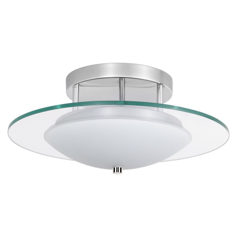 Lampa Sufitowa SPOT Light 1xLED 22W Połączenie Chromu z Transparentnym Szkłem, Polski Producent, 1 szt.