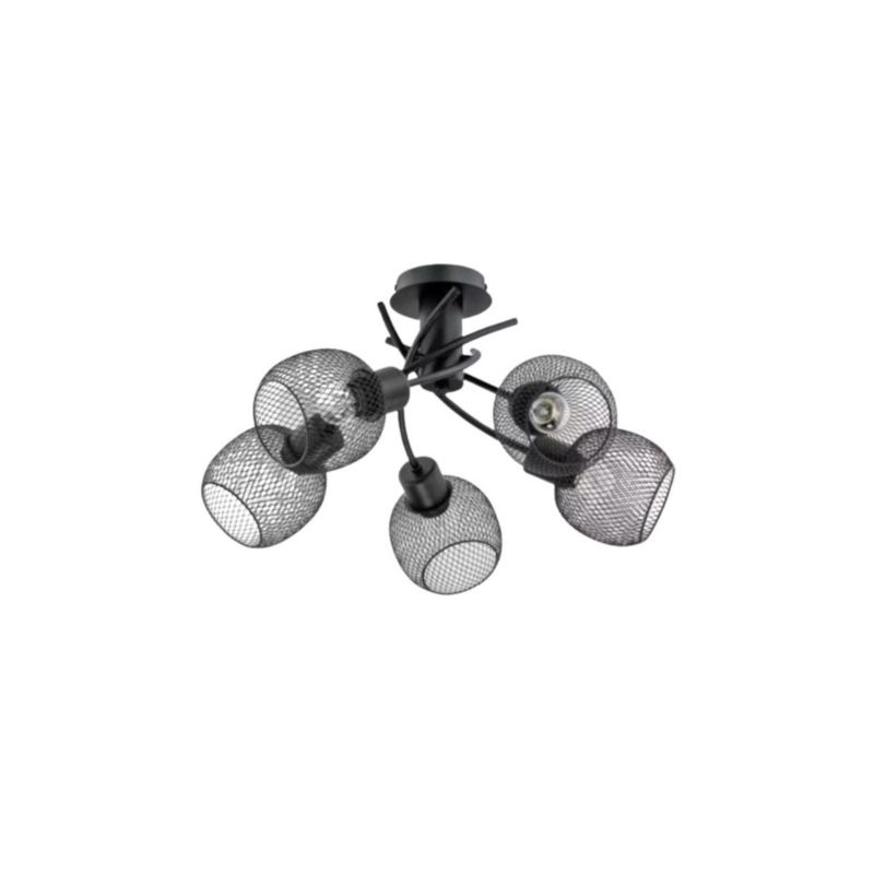 Lampa sufitowa Alfa WASTA czarno-złota 5xE27x60W wym:27x51x51cm IP20 -1 szt.
