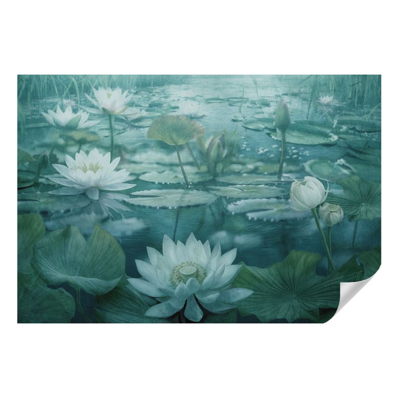 Fototapeta samoprzylepna Wallfluent 152x104 cm Wodne kwiaty Dla Miłośników Natury I Spokoju 1 szt.