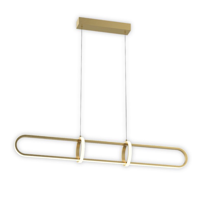 Lampa wisząca świecące pętle Italux Cerrila złota LED 31,2W 3000K 1300lm IP20 - 1 szt.