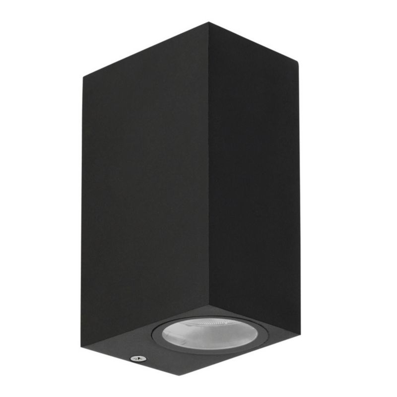 Kinkiet ścienny zewnętrzny Candellux Nerium czarny 2 x GU10 x 35W IP44 wym: 15 x 9 x 6,5 cm - 1 szt.