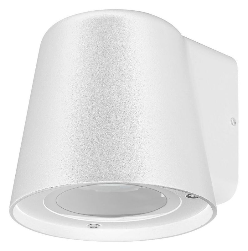 Kinkiet ścienny zewnętrzny Rabalux Mandal biały matowy-przezroczysty 1 x GU10 x 35W IP54 wym: 9 x 10 x 11 cm - 1 szt.