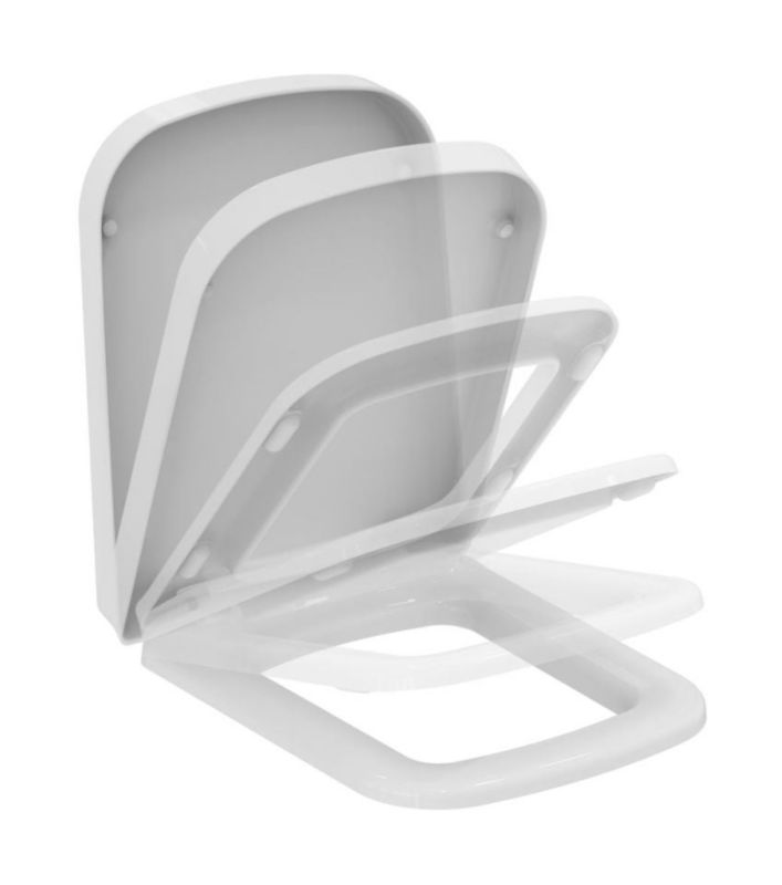 Deska sedesowa Ideal Standard Mia wolnoopadająca biała duroplast metalowe zawiasy 1 szt.