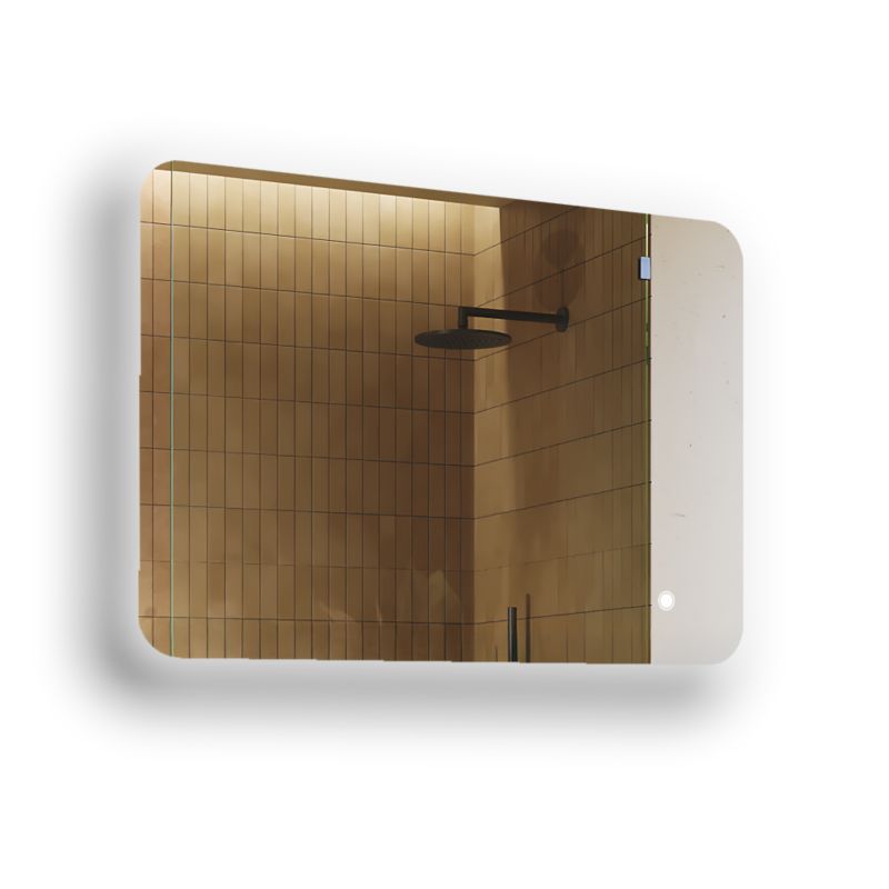 Lustro łazienkowe Artforma LED 100x70cm zaokrąglone LED Dual włącznik ZOA142 1szt.