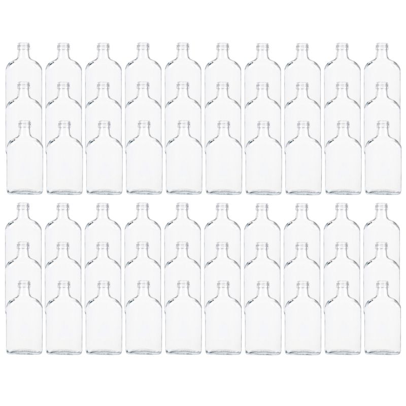 Butelki szklane MODO24 200 ml piersiówka do kieszeni fi 28 bez nakrętek 60 szt.