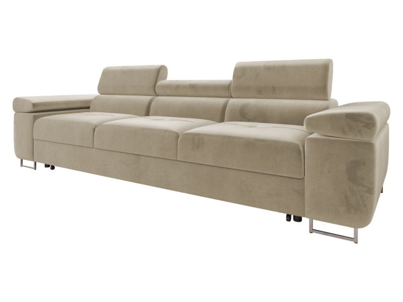 Kanapa rozkładana MIRJAN 24 Torezio Bis III beżowy plusz 1 szt.