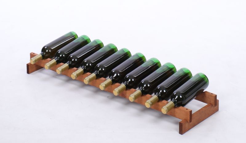 Stojak na wino MODO24 regał modułowy na butelki 1 leżnia x 10 butelek montaż bez narzędzi impregnacja brązowa 1 szt.