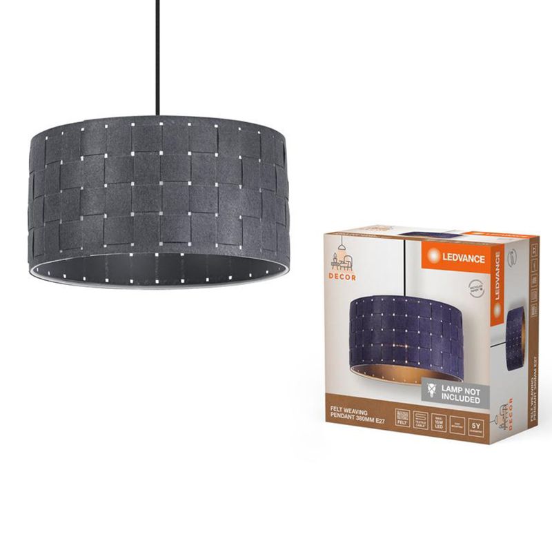 Lampa Sufitowa Ledvance Wisząca E27 Zwis Szary 1 szt.