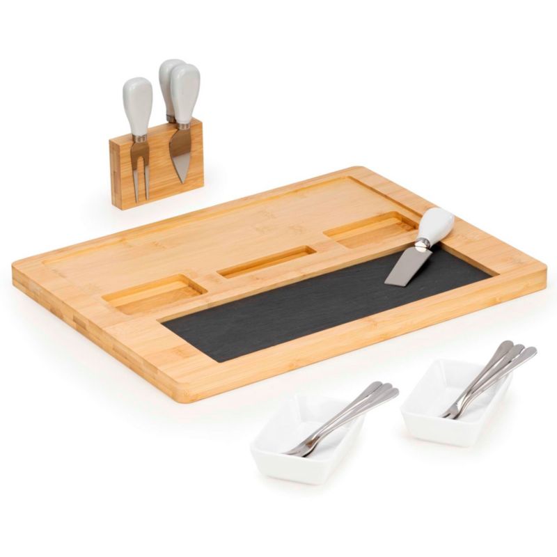 Patera Springos bambusowa do serwowania serów i wędlin 40x30 cm deska 1 szt.