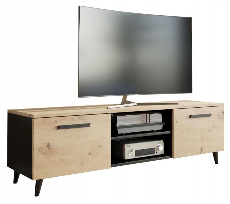 Szafka rtv Matkam szafka BERGEN 150 cm Per czarny-artisan 1 szt.