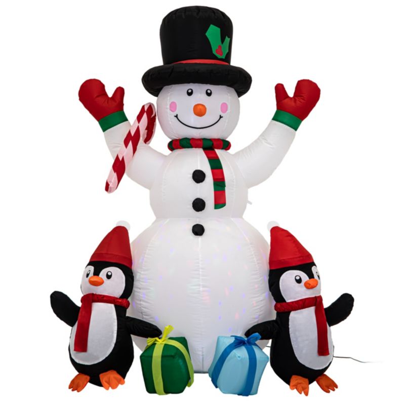 Bałwan nadmuchiwany JUMI świecący duży pompowany LED 180 cm dmuchaniec 1 szt.