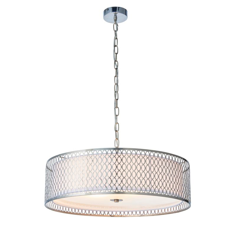 Lampa wisząca Endon CORDERO satynowa niklowa 3xE27x20W IP20 wym:168,5x56x56cm - 1 szt.