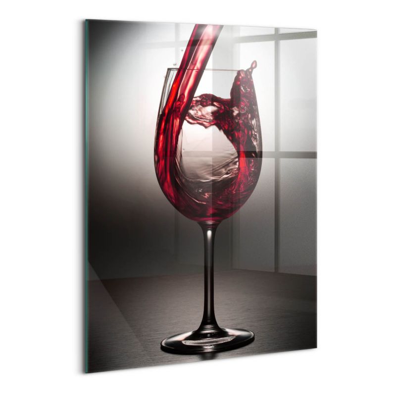 Obraz Szklany Wallfluent 70x100 cm Lampka wina 1 szt.