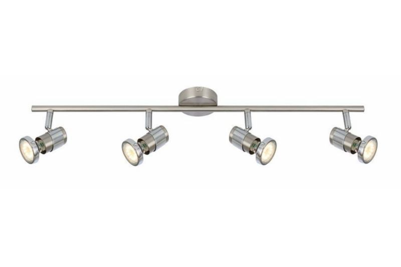 Lampa sufitowa wisząca Reality Emina 2 0750 satyno-chromowana industrialna 4xGU10 x 1 szt.