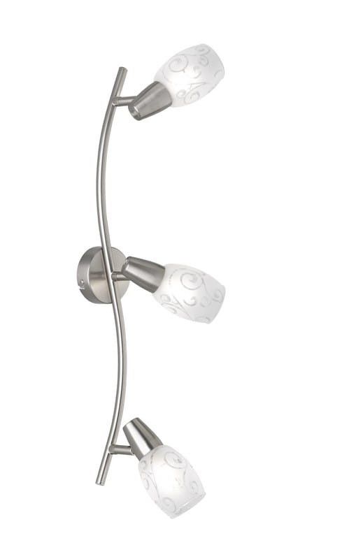 Lampa sufitowa wisząca RL Colmar srebrno-biała wym: 19 x 56 x 8 cm 3xE14 x 1 szt.