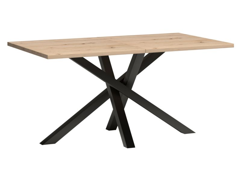 Stół rozkładany MIRJAN 24 Cali 90x160/260 artisan / czarny 1 szt.