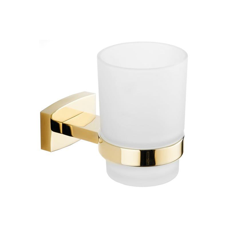 Kubek na szczoteczki ścienny Mexen Zoja złoty 6,7x9,5 cm 1 szt.