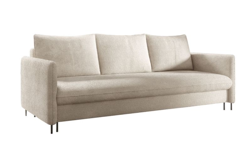 Sofa Bettso Belis Boucle 216 x 91 cm z funkcją spania beżowa 1szt.