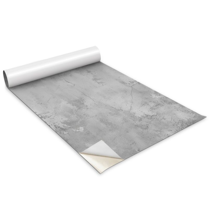 Okleina Meblowa Wallfluent 100x50 cm Tekstura popękany beton Folia Na Meble I Szafki 1 rol.