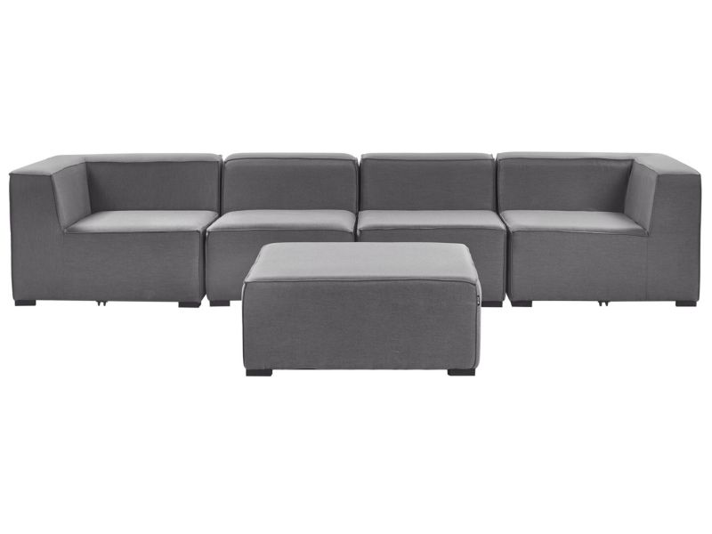 Sofa z ottomaną Arezzo Szary 1 kpl