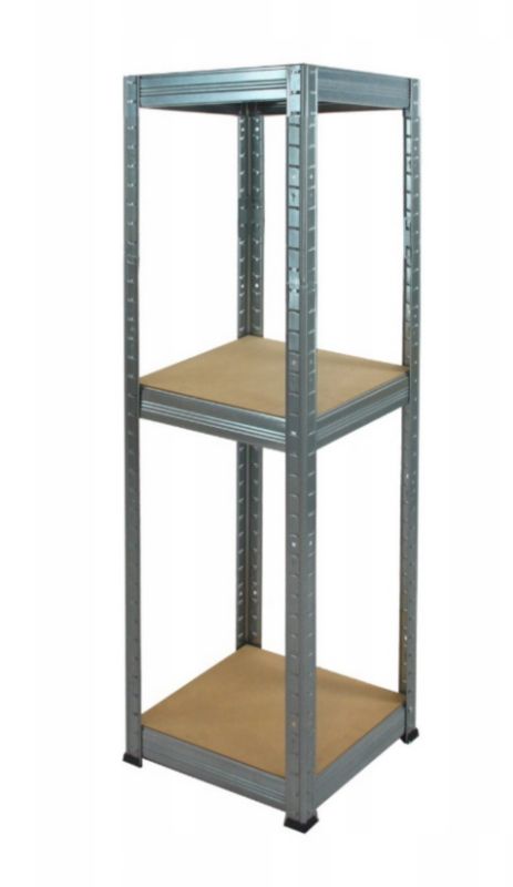 Regał magazynowy garażowy metalowy MODO24 ocynkowany helios 106x30x30cm 3 półki po 175 kg 1 szt.